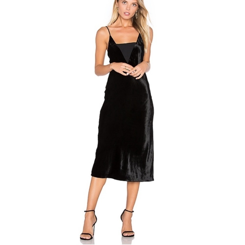Ramy Brook Black Velvet Dress